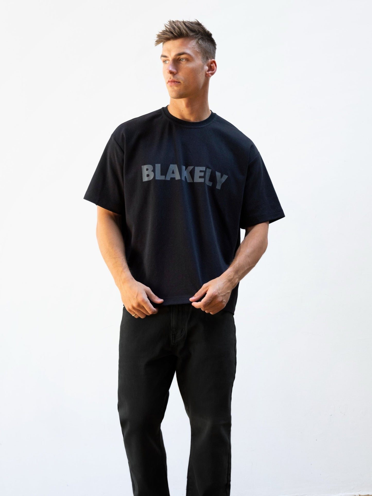 Studio Unfitted T-Shirt - Tonal Black