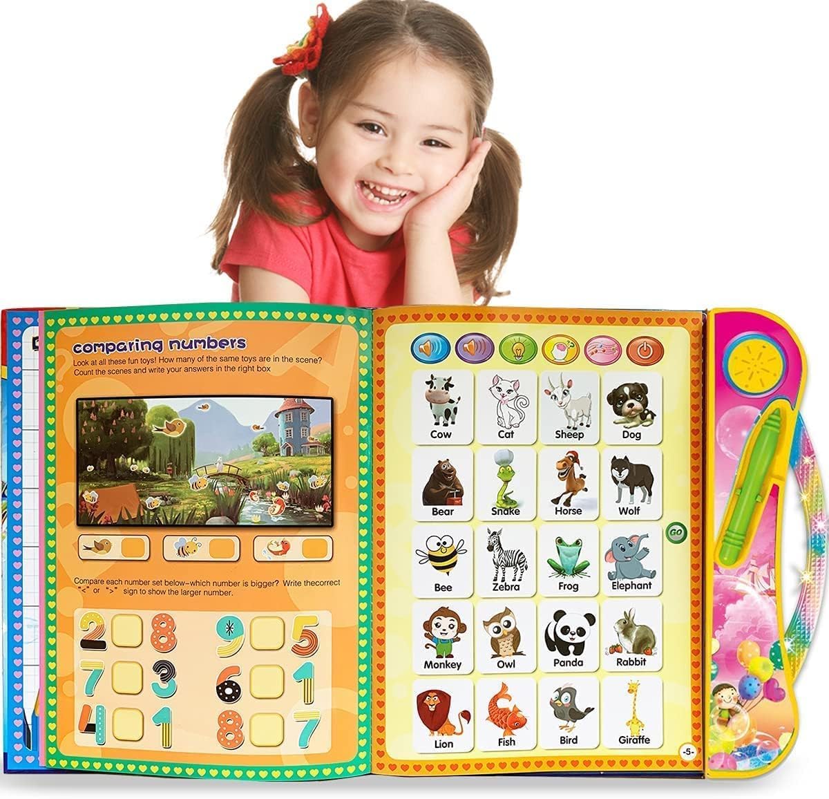 كتاب ABC تفاعلي – Electronic Learning Book لتعليم الأطفال 3+ الحروف والأصوات بالألعاب