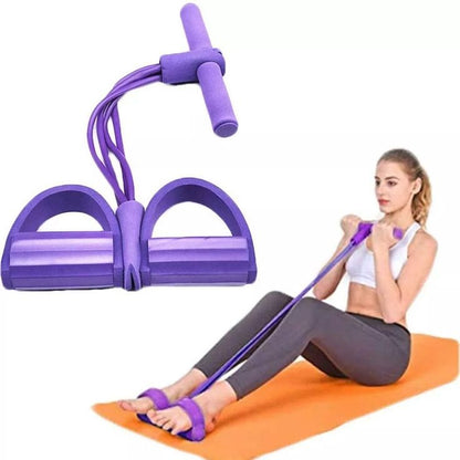 Resistance band tummy trimmer for full body exercise